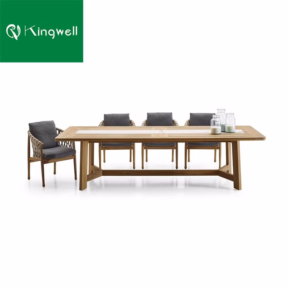 Solid Teak Wood Outdoor Garden Furniture Patio Sets Table for Hotel