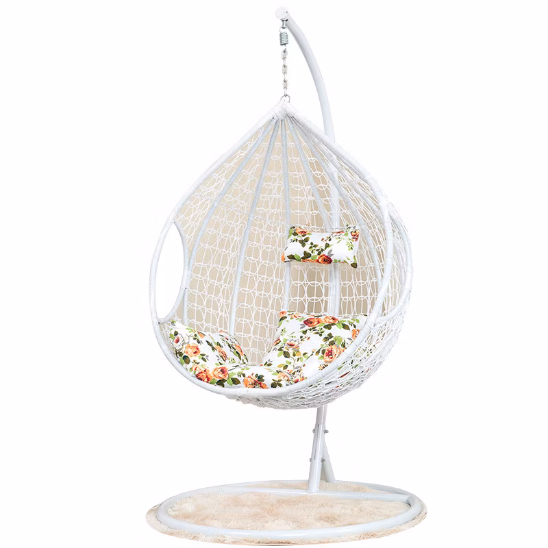 Comfortable Furniture Rattan Patio Garden Outdoor Hanging Metal Swing Chair