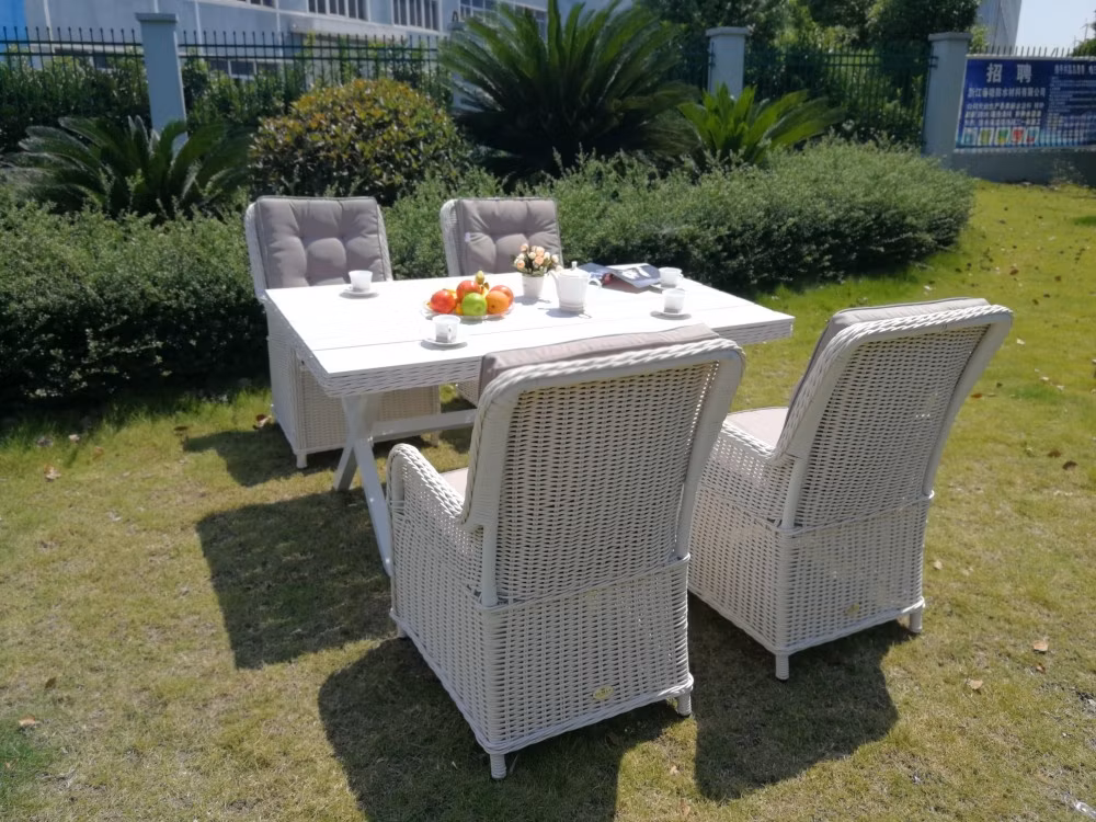 Patio Dining Furniture Set Outdoor Dining Chair with Rectangular Table