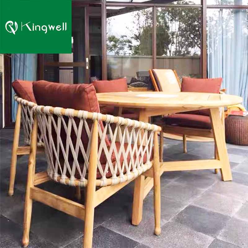 Solid Teak Wood Outdoor Garden Furniture Patio Sets Table for Hotel