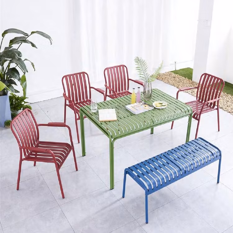 Modern Leisure Waterproof Garden Terrace Patio Dining Outdoor Table and Chairs