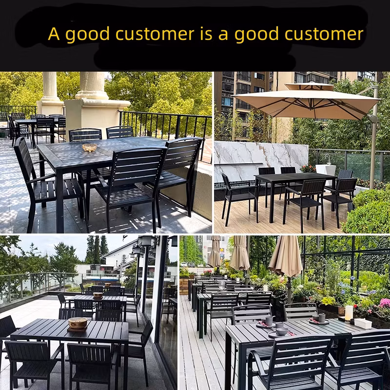 Outdoor Courtyard Leisure Dining Table and Chair Combination