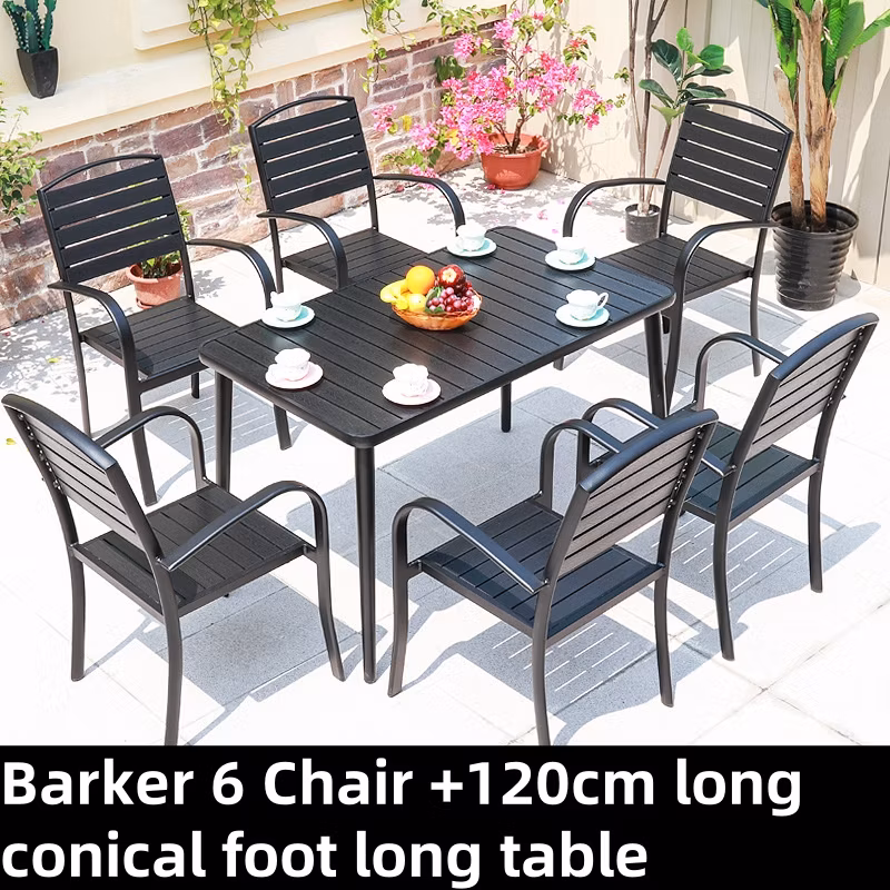 Outdoor Courtyard Leisure Dining Table and Chair Combination