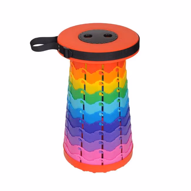 Outdoor Camping Portable Plastic Microscopic Retractable Collapsible Telescopic Folding Stool