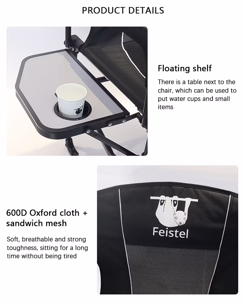 Folding Chair Outdoor Leisure Sketch Side Table Ice Pack Portable Luxury Director Chair Fishing Chair