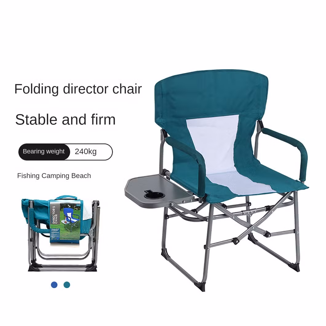 Folding Chair Outdoor Portable Beach Camping Chair with Table