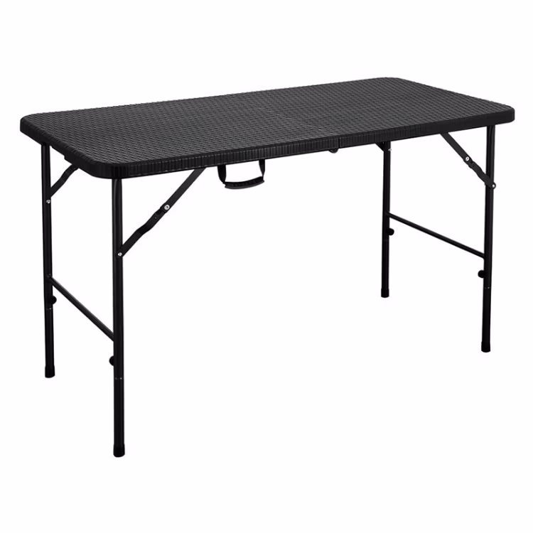 Outdoor Folding Plastic Wooden Rattan Moulded Foldable Portable Camping Garden Table