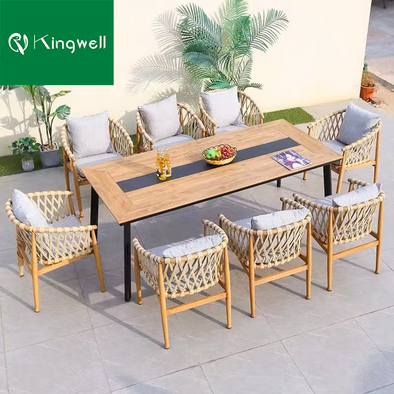 Solid Teak Wood Outdoor Garden Furniture Patio Sets Table for Hotel