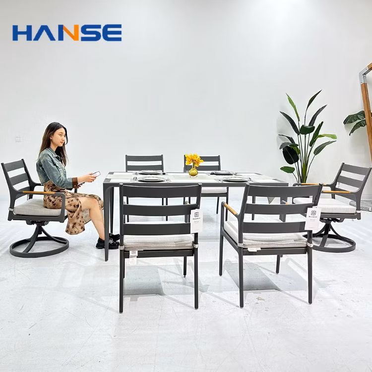 Waterproof Garden Set Hotel Furniture Sectional Garden Set Wood Teak Garden Dining Sets
