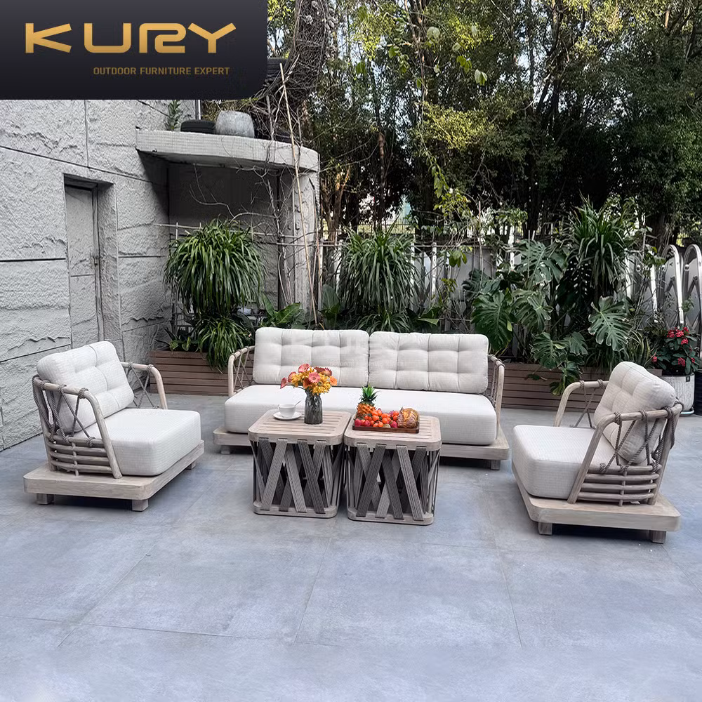 Artie Villa Garden Rattan Luxury Aluminium Outdoor Furniture Garden Hotel Sofa Set