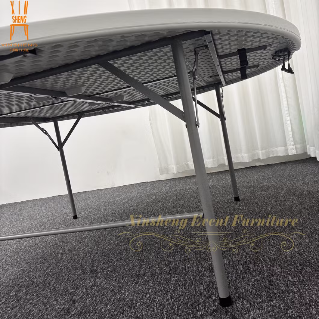 Cheap Price Garden White Plastic Portable Indoor Outdoor Easy Folding Camping Round Folding Table for Party Event Dining