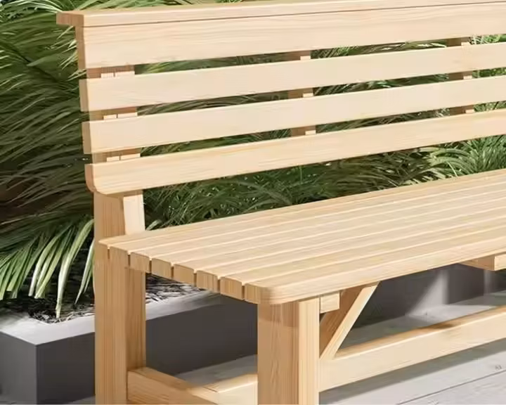 Modern Style Wholesale Popular Comfortable Durable Outdoor Park Wooden Wating Chair
