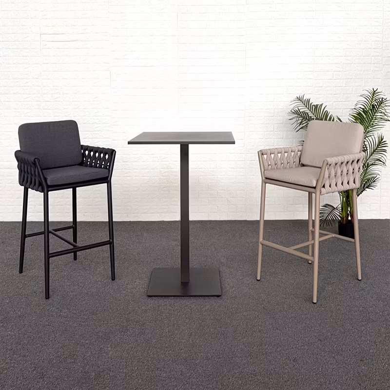 High End Luxury Garden Restaurant Bar Chair Outdoor Bar Stools