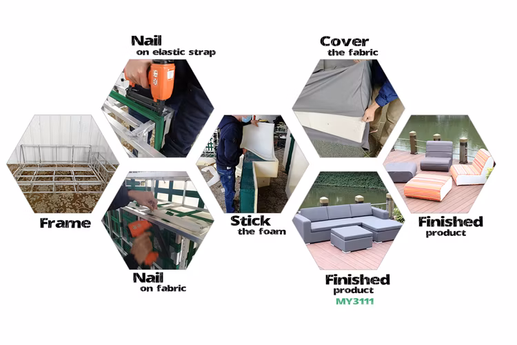 Morden Design Outdoor Garden Hotel Leisure Corner Sofa Furniture Set