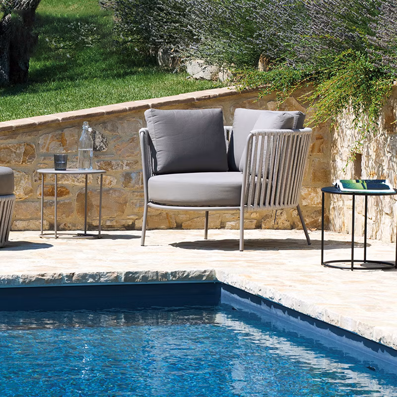 Light Weight Home Indoor and Outdoor Leisure Rope Furniture Terrace and Modern Sofa