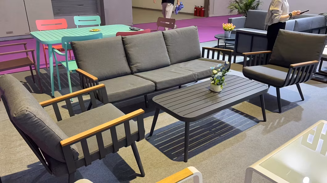 Modern Garden Metal Sofa Set for Comfortable Outdoor Conversations