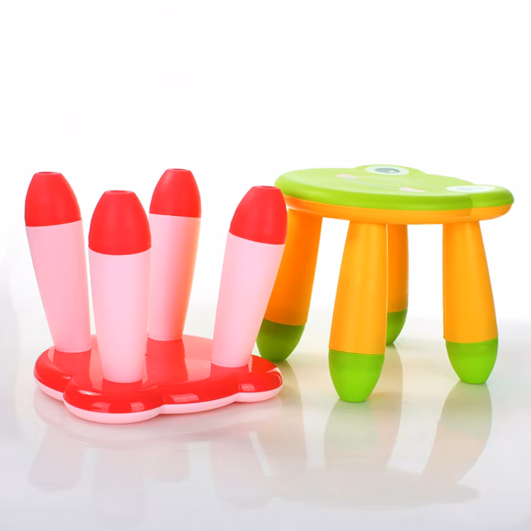 Kids Cartoon Stool Chair Collapsible Plastic Toddlers Children Boys Girls Footstool for Preschool Daycare Bedroom Playroom