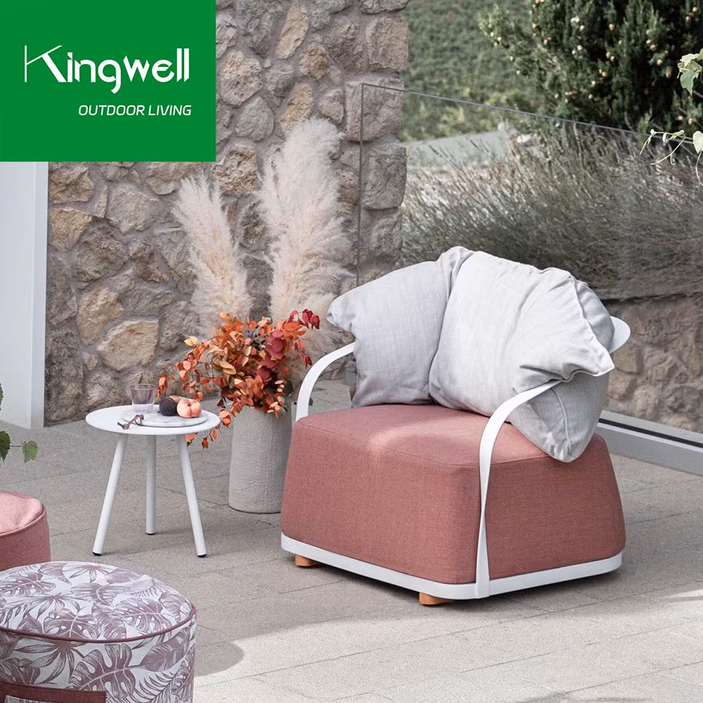 Kingwell Patio Furniture Chair Set Teak Outdoor Table Set with Bench