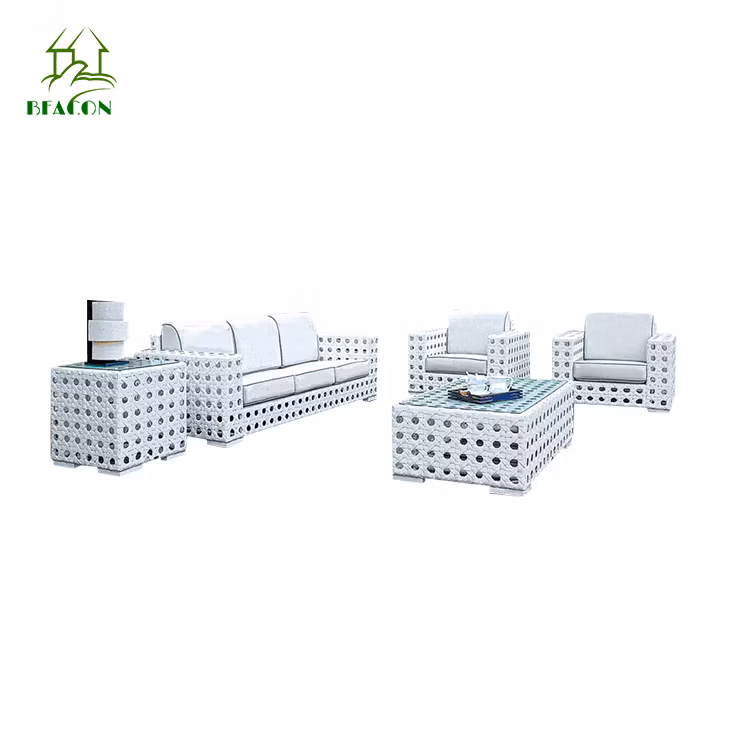 Arden Outdoor Home Patio Aluminum Weaving UV Resistance PE Rattan Wicker Hotel Resort Furniture Sofa Set