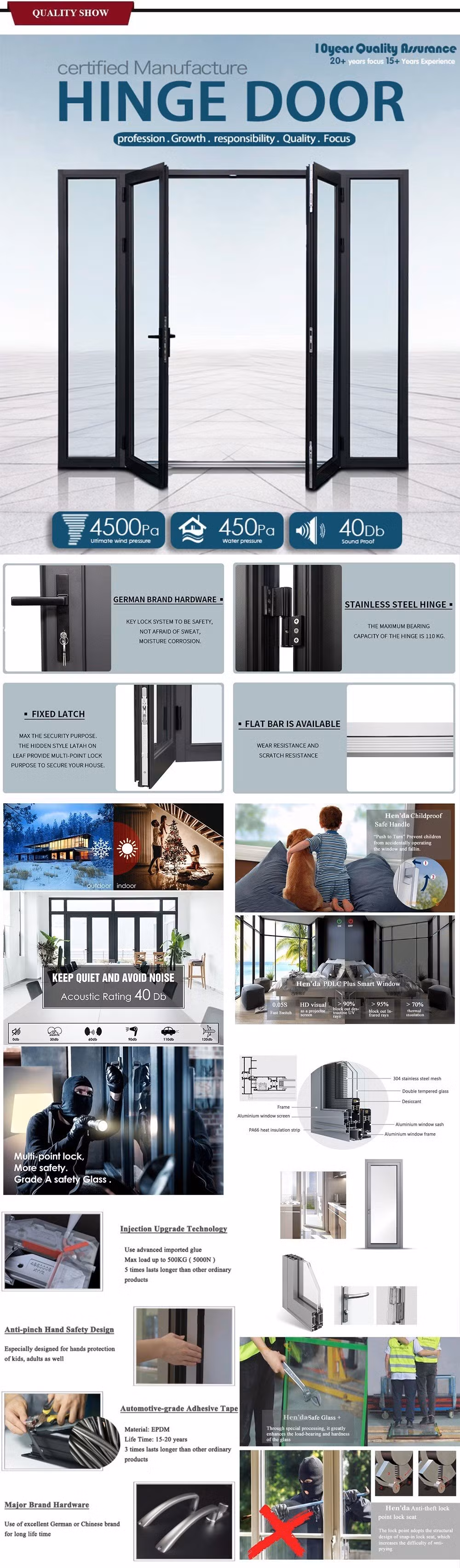 10% off Metal Entrance Aluminium Grill Design Iron Gate Wrought Iron Main Gate Design Casement French Swing Patio Balcony Steel Iron Double Glass Door