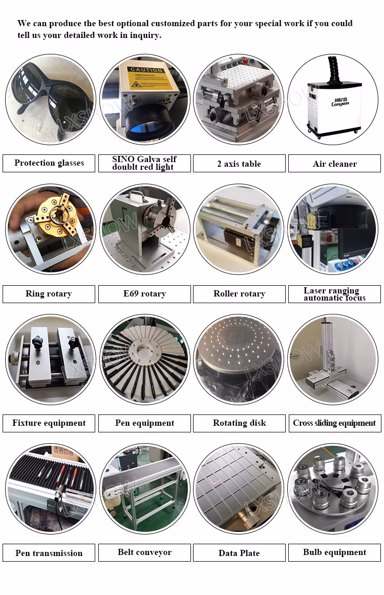 3 Years Warranty Low Price Mopa 20W 30W 50W Fiber Laser Marking Machine Marking Color