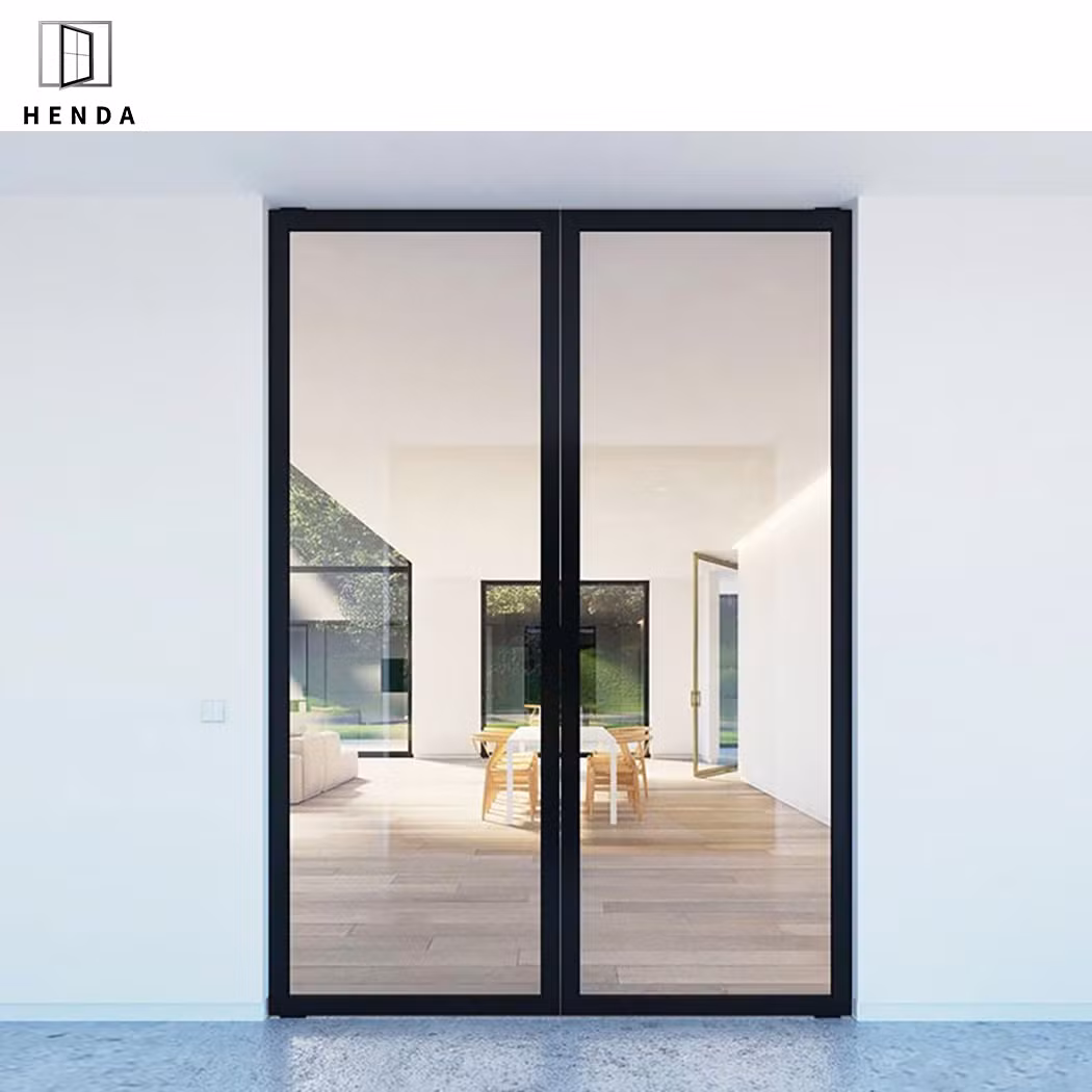 10% off Metal Entrance Aluminium Grill Design Iron Gate Wrought Iron Main Gate Design Casement French Swing Patio Balcony Steel Iron Double Glass Door