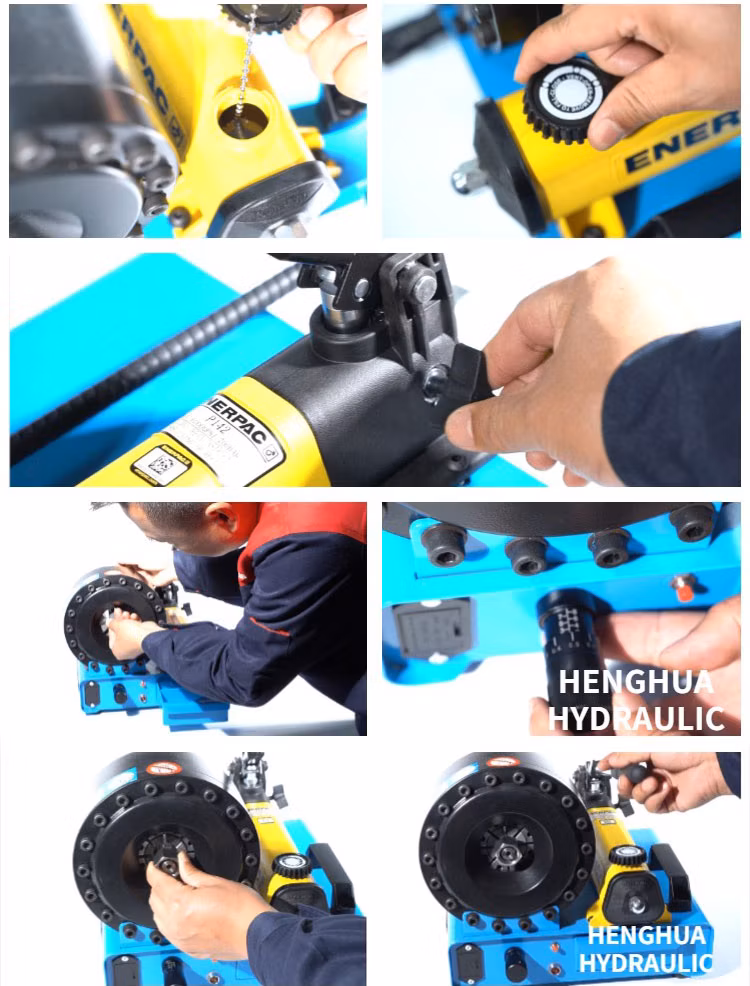 Customers Fully Satisfied Industrial Hose Manual Copper Pipe Hydraulic Hose Crimper Tool 2 Manual Brake Hose Crimping Manufacturing Making Clamp Machine
