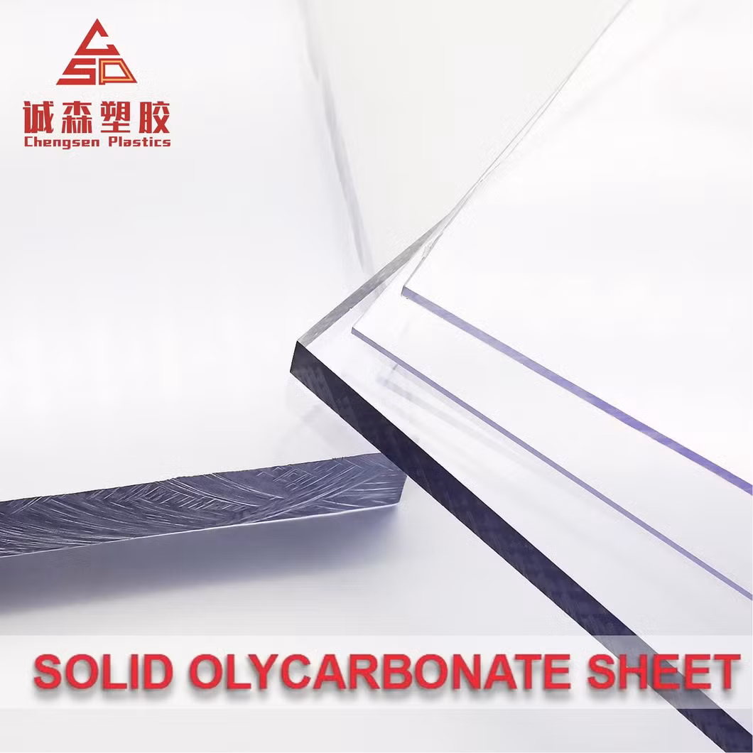 PC Transparent Plastic Panels CNC Clear Solid Polycarbonate Sheet