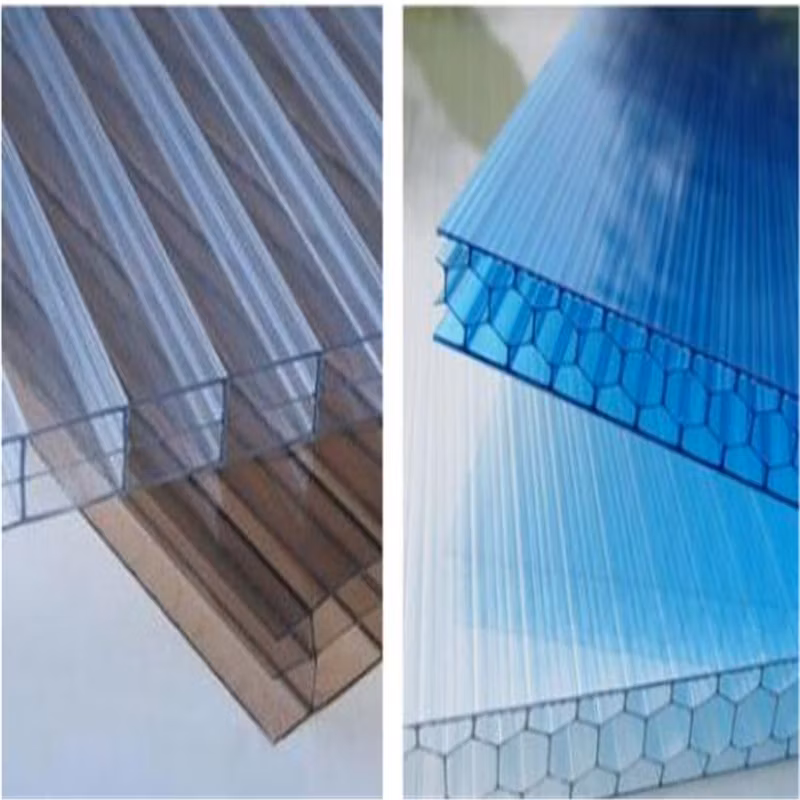 High Quality Polycarbonate Tile Multi-Wall Multi Layers Honeycomb X Structure PC Polycarbonate Hollow Sheet