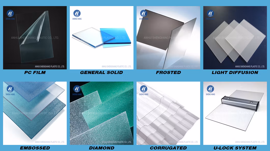 8mm Transparent Polycarbonate Solid Sheet with High Impact Strength