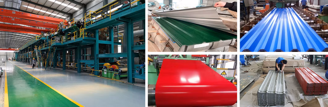 PPGI Construction Tile Color Coated Metal Corrugated Iron Steel Roofing Plate Sheet