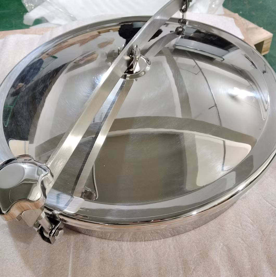 Sanitary Stainless Steel 304 316L Circular Manhole Covers Manway Covers for Tank
