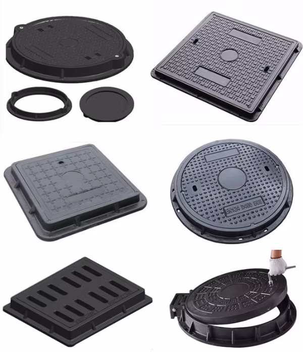 Wholesale Price Lockable Heavy Duty SMC Fiberglass Composite FRP GRP Manhole Covers