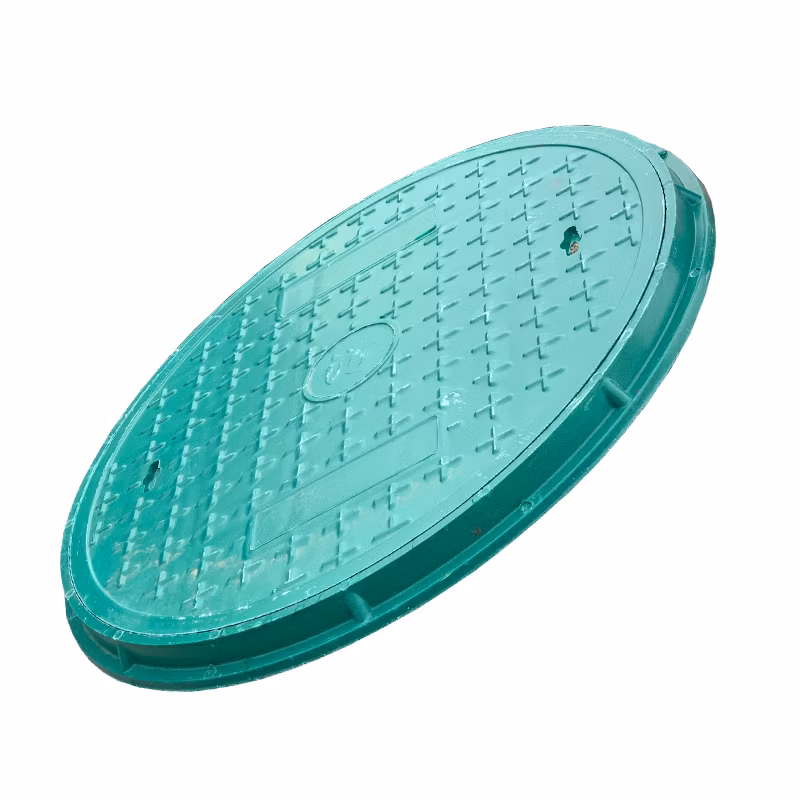Manhole Cover Composite High Quality Anti Corrosion 600mm Round Manhole Cover Inspection Chamber SMC Composite Manhole Cover