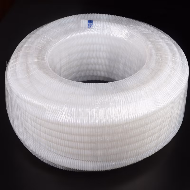 The PTFE RAM Extrusion Process Technology White PTFE Tube Continue Length PTFE Pipe with Dgf Brand Te Flon