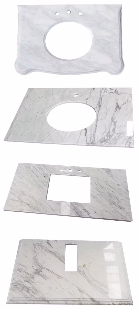 Wholesale Price Natural Stone Prefab White/Grey/Black/Brown Artificial Engineered Quartz Stone/Solid Surface/Granite/Marble Countertop for Kitchen and Bathroom