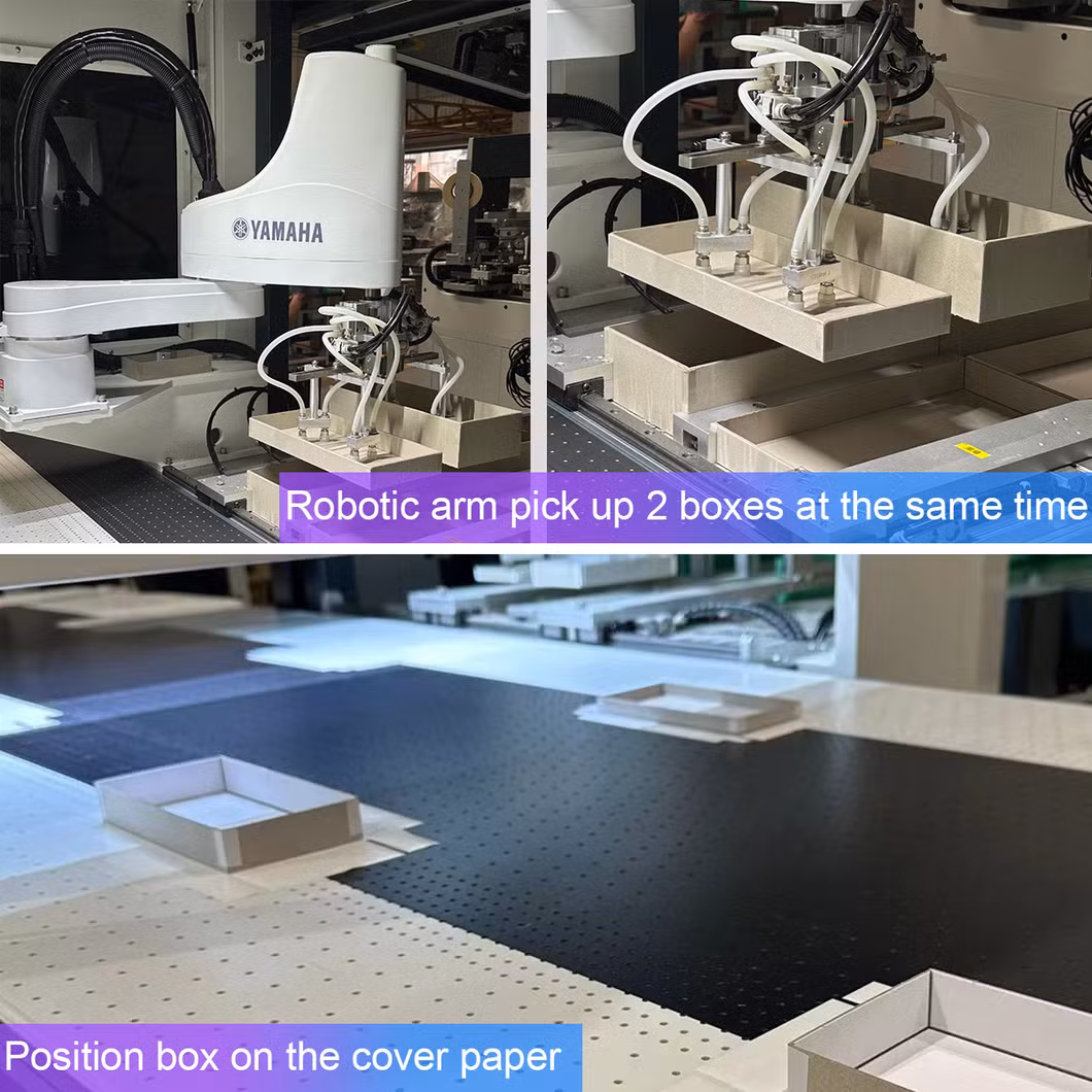 Advanced Automatic Packaging Cardboard Rigid Box/Jewelry/Cosmetic/Wine/Candy/Shoes/Perfume/Mobile Phone Case Making Line Machine with Smart Setting Technology