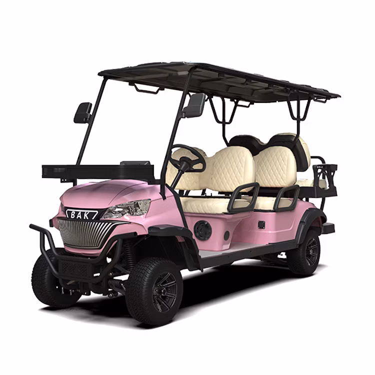 Double Swing Arm Independent Front Suspension Luxury Electric Golf Car