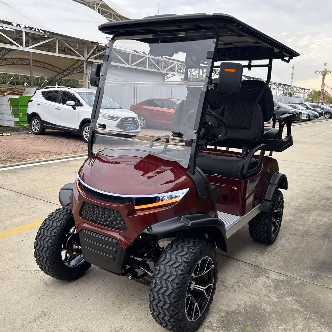 Electric 4X4 6 Seat Golf Cart for Sale Lifted off 14 Way Golf Cart 6-Seater Sightseeing Bus