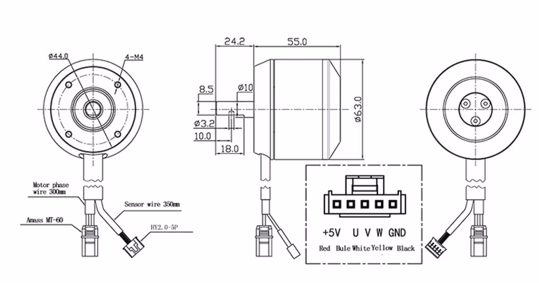 48V 45A Electric Bicycle High Power Brushless DC Motor Brushless Motor