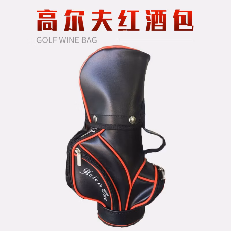 Cheap Golf Wine Bag, Fashionable Leather Wine Bag, Decorative Bag, Gift Bag, Wholesale Golf Cart Supplies