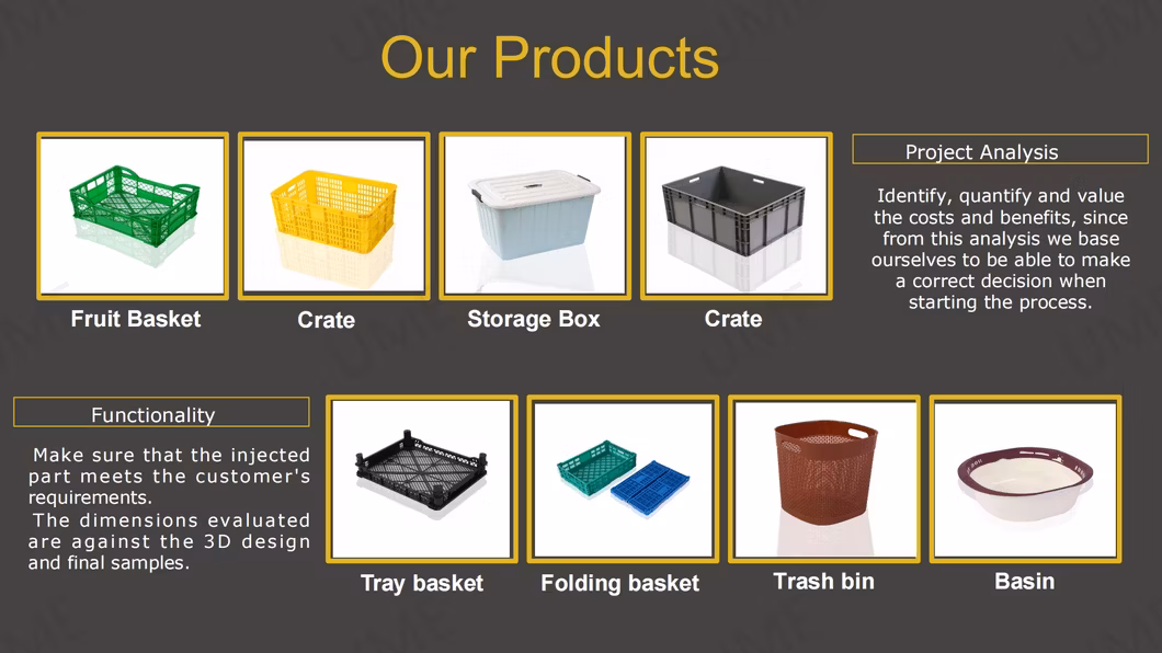China Factory Customed Supply Stable Operation Plastic Basket Injection Mold