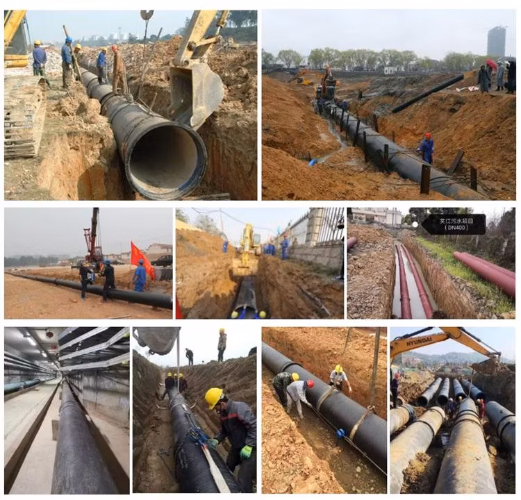 ISO2531 En545 En598 Class K7 K8 K9 C25 C30 C40 Water Pressure Ductile Iron Pipe Casting Pipe Pipe Ductile Iron Fitting Iron Pipe for Wholesale