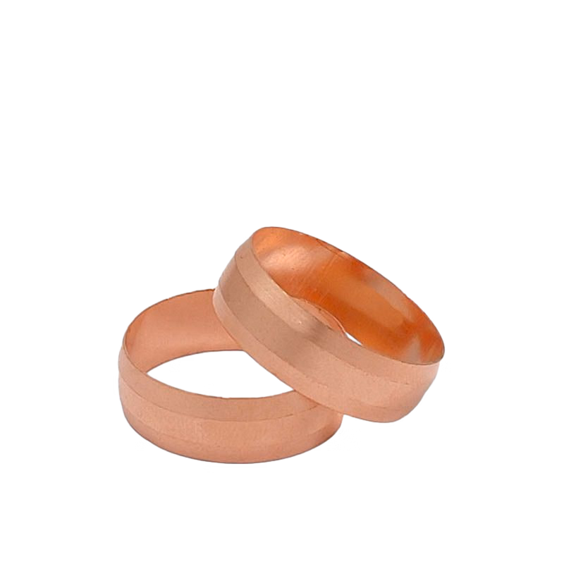 Brass Pipe Fittings Copper Pipe Fitting Copper Tube Clip Ring Purple Copper Ring Copper Ring Sheet Copper Clamp Pressure Ring Fittings