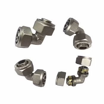 Fully Plated Compression Tube Elbow Type Push Fit Union Pipe Fittings