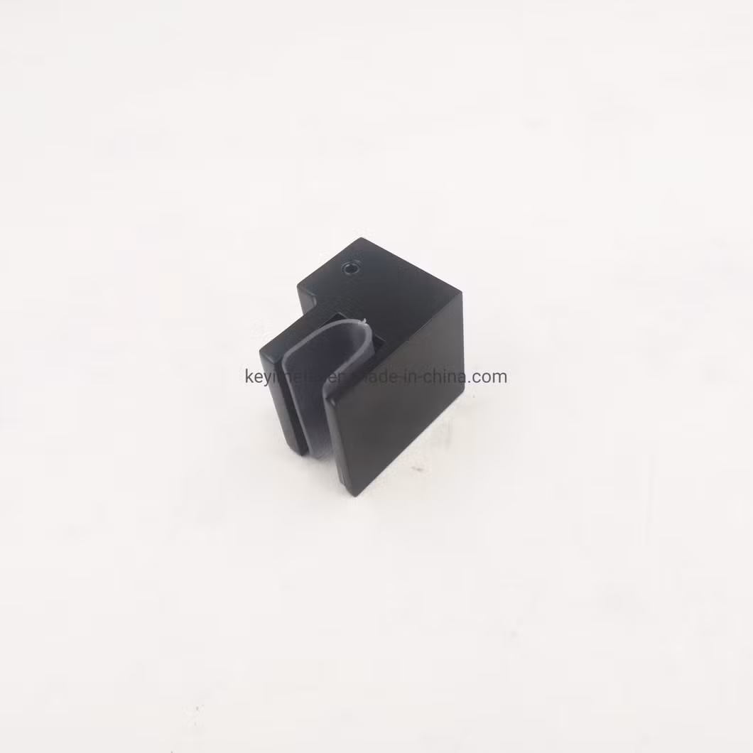 Keyi Metal Kh-630 90 Degree Pipe Fixing Clip Glass Holder Bracket Matte Black Shower Glass Door Tube Connector