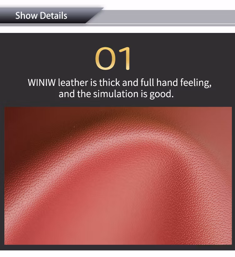 Winiw Faux Leather Eco Faux Nappa Leather for Automotive Upholstery Material Faux Leather Faux Vegan Leather Fabric Vegan Faux Leather Fabric Nappa Faux Leather