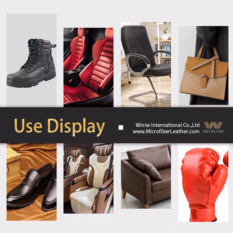 Winiw Car Leather Faux Leather Upholstery Material for Automotive Seat Fabric Synthetic Car Leather Car Leather Vinyl Material Suede Car Interior Fabric