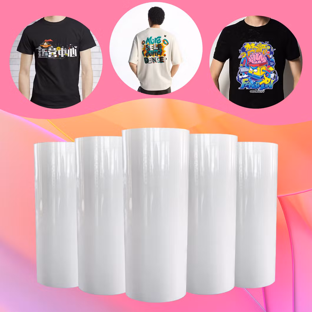 Factory Direct Sale Hot Sale Crease Proof 60cm Printer Heat Transfer Dtf Pet Film Roll A1 Dtf Pet Film for T-Shirts