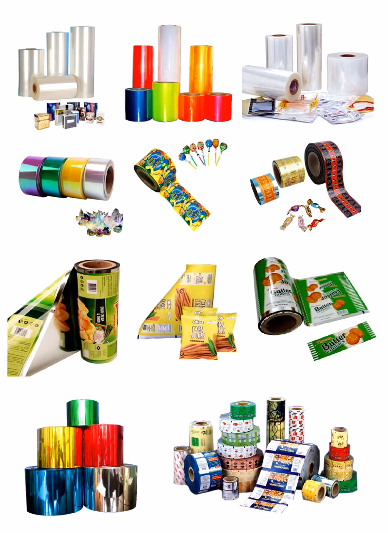 Laminated Plastic PVC Film Roll BOPP Film for Cigarette/Cosmetics/Medicine Packaging Materials Plastic Packaging Film Food Packing Film